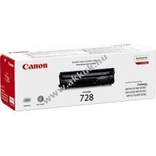 Eredeti Canon l�zertoner CRG-728 fekete 2100 oldal nyomtat�