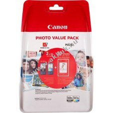 Eredeti Canon nyomtat�fej kombipack PG-560XL/CL-561XL fekete/sz�nes 50 lap/csomag fot�pap�r 10x15cm