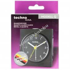 Technoline kvarc �breszt� Modell Q fekete 76x85x46mm AA Mignon ceruza LR6 elem n�lk�l n�met design