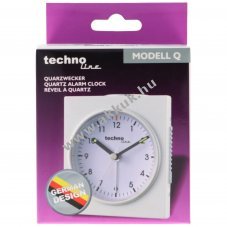 Technoline Modell Q kvarc �breszt��ra feh�r ez�stsz�n� 76x85x46mm elem n�lk�l AA Mignon ceruza LR6