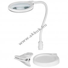 Helyettes�t� akku LED munkal�mpa �ll� �s csipeszes nagy�t�l�mpa 5W 30 SMD LED