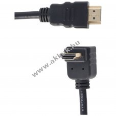 High Speed HDMI k�bel 270� csatlakoz� Ethernet 0,5m HDMI1.4 4K30Hz fekete