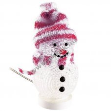 Dekorat�v USB LED h�ember piros sapk�val �s piros s�llal