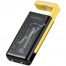 Univerz�lis elem- �s akkumul�tortesztel� LED kijelz�vel helyettes�t� elem