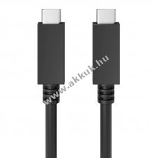 USB-C PD t�lt�- �s szinkronk�bel 100W 0,5m fekete