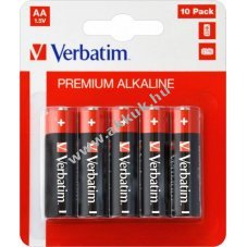 Verbatim alk�li elem AA LR06 1.5V 10db/csomag