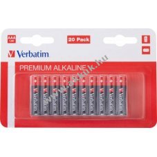 Verbatim AAA LR03 1.5V 20db/csomag elem alk�li