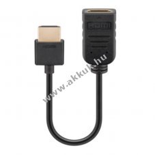 HDMI Flex adapter fekete HDMI A dug� HDMI A aljzat 0,1m
