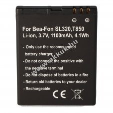 Helyettes�t� akku Bea-Fon SL320 T850 DRTEL-4D-01 Olympia Brio mobiltelefon