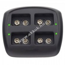 Helyettes�t� akku gyors t�lt� 4db 9V NiMH