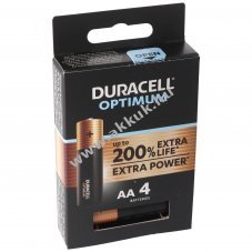 Duracell Optimum AA (ceruzaelem) alk�li 1.5V 4db/csomag