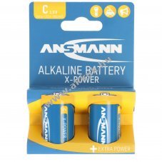 Ansmann X-Power alk�li elem Baby C, LR14, 2 db pap�rbliszter