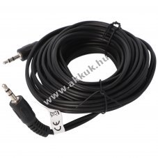 Audio-video k�bel 5m 3,5mm sztere� lapos jack-jack