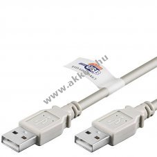 USB 2.0 Hi-Speed k�bel A csatlakoz�val mindk�t v�g�n 2m sz�rke tablet kompatibilis