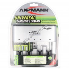 Ansmann Photocam V univerz�lis t�lt� 1-4 db AAA AA C D 9V 1,2V NiMH