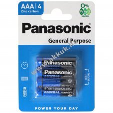 Panasonic univerz�lis hagyom�nyos elem AAA (mikro) 4db/csomag
