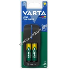 Varta mini t�lt� �s AA Mignon ceruza akku 2100mAh 2db/csomag NiMH