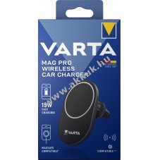 Varta Fast Wireless aut�s vezet�k n�lk�li t�lt� Qi 15W USB-C-C 1m fekete tablet