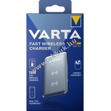 Varta Fast vezet�k n�lk�li t�lt� Qi 5V/9V 10W ez�st USB Micro-B