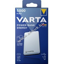 Varta Powerbank Energy 5V 5000mAh feh�r akku Li-Polymer
