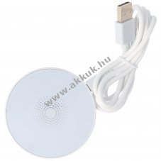Qi indukci�s vezet�k n�lk�li t�lt� feh�r 5W 1A tablet �s okostelefon