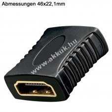 HDMI adapter A aljzat - A aljzat (n�i-n�i) aranyozott �rintkez�k