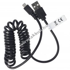 micro-USB spir�lk�bel USB-A - micro-USB csatlakoz�