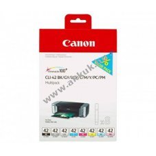 Eredeti Canon CLI-42 multipack tintapatron nyomtat� BK GY LGY C M Y PC PM