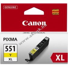 Eredeti Canon CLI-551Y XL 11ml s�rga tintapatron nyomtat�hoz