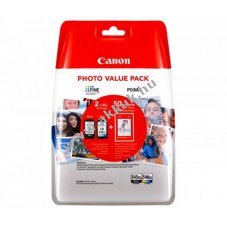 Eredeti Canon tintapatron PG545XL/CL-546XL fekete/sz�n nyomtat� 50 lap fot�pap�r 10x15cm