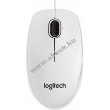 Logitech B100 optikai USB eg�r 800dpi 3 gomb feh�r
