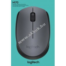 Logitech M170 vezet�k n�lk�li optikai eg�r 1000dpi 3 gomb sz�rke