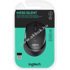 Logitech M330 Csendes vezet�k n�lk�li optikai eg�r 1000dpi 3 gomb fekete