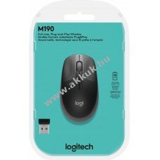 Logitech M190 vezet�k n�lk�li optikai eg�r 1000dpi 3 gomb antracit