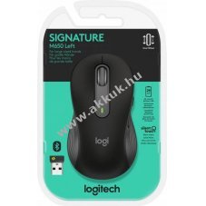 Logitech M650 Signature L balkezes vezet�k n�lk�li eg�r Bolt Bluetooth grafit 400-4000dpi 5 gomb