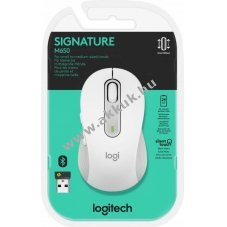 Logitech M650 Signature vezet�k n�lk�li optikai eg�r S/M jobbkezes feh�r Bolt 400-4000dpi 5 gomb