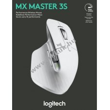 Logitech MX Master 3S vezet�k n�lk�li eg�r integr�lt akku 500mAh Bolt Bluetooth hellsz�rke