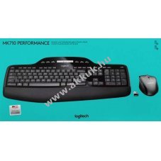 Logitech MK710 vezet�k n�lk�li billenty�zet �s eg�r szett DE Unifying optikai 1000dpi fekete