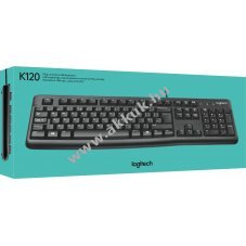 Logitech K120 USB vezet�kes billenty�zet fekete DE kioszt�s