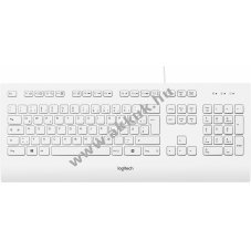 Logitech K280e USB vezet�kes billenty�zet DE feh�r �zleti