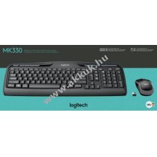 Logitech MK330 vezet�k n�lk�li billenty�zet �s optikai eg�r szett DE kioszt�s 1000dpi fekete