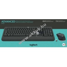 Logitech MK540 vezet�k n�lk�li billenty�zet �s eg�r szett Unifying DE fekete optikai 1000dpi