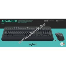 Logitech MK545 vezet�k n�lk�li billenty�zet �s eg�r szett Unifying fekete DE l�zeres 1000dpi