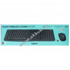 Logitech MK295 vezet�k n�lk�li billenty�zet �s eg�r szett grafit Silent DE optikai 1000dpi
