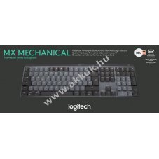 Logitech MX Mechanical vezet�k n�lk�li billenty�zet DE grafit akku 1500mAh Bluetooth Bolt vil�g�t�
