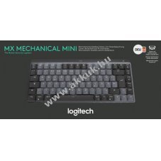 Logitech MX Mechanical Mini vezet�k n�lk�li billenty�zet DE be�p�tett akku 1500mAh grafit USB-C