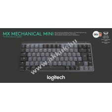 Logitech MX Mechanical Mini vezet�k n�lk�li billenty�zet akku 1500mAh DE grafit