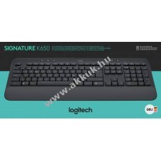 Logitech K650 Signature vezet�k n�lk�li billenty�zet Bolt Bluetooth grafit DE Retail