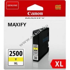 Eredeti Canon PGI-2500Y XL tintapatron 19,3ml s�rga nyomtat�