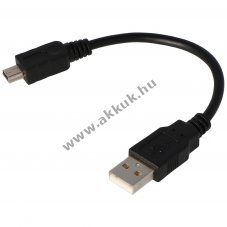 USB 2.0 Hi-Speed k�bel USB A - USB Mini B 15cm fekete